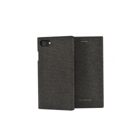 SoSeven Premium Gentleman Book Case Fabric Anthracite pre iPhone 6/6S/7/8 Plus